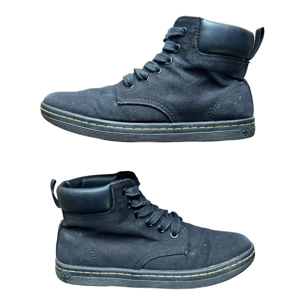 Dr Martens Maelly Women’s Black Canvas 6 Eye Ankle Boots Lightweight, Size 7 - Picture 4 of 11
